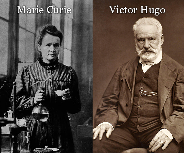 Marie Curie & Victor Hugo